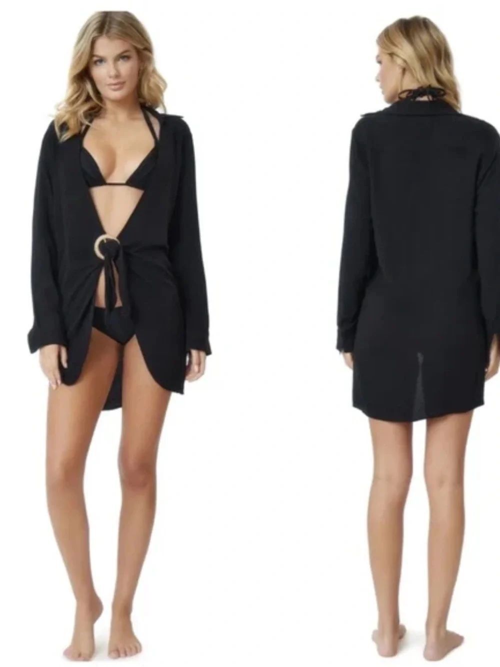 PQ SWIM Revolve millie tie cover up in midnight $144